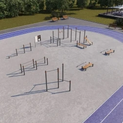 Спортивная площадка СП-4, фото 3 Спортивная площадка СП-4, фото 3