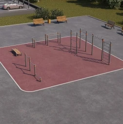 Спортивная площадка КС-1, фото 1 Спортивная площадка КС-1, фото 1