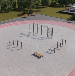 Спортивная площадка КС-1, фото 3 Спортивная площадка КС-1, фото 3