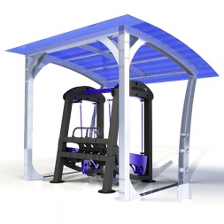 УТСВ-013 Сгибание ног стоя с регулируемой нагрузкой, фото 1