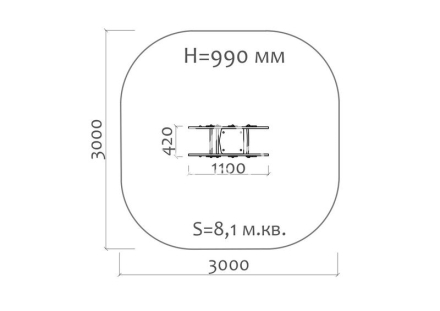 Качалка на пружине Зебра 04200 для детской площадки, фото 3
