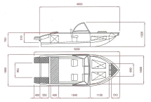 Алюминиевая лодка ALUTON 460 Fish Алюминиевая лодка ALUTON 460 Fish