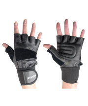 Перчатки атлетические SU-125, черные Перчатки атлетические SU-125, черные