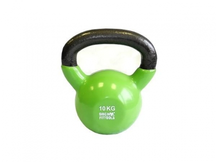 Гиря 10 кг обрезиненная цветная FT, фото 1