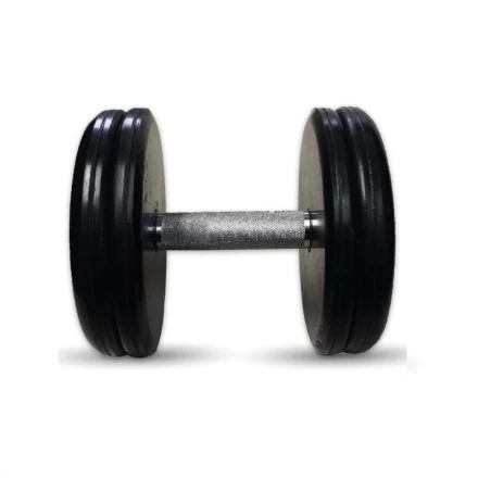 Гантель Barbell 20 кг классик с вращающейся ручкой хром, фото 1