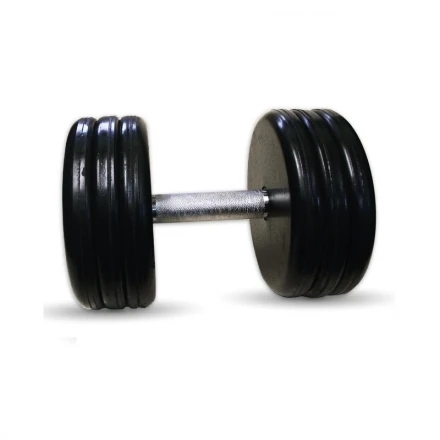 Гантель Barbell 39 кг классик с вращающейся ручкой хром, фото 1