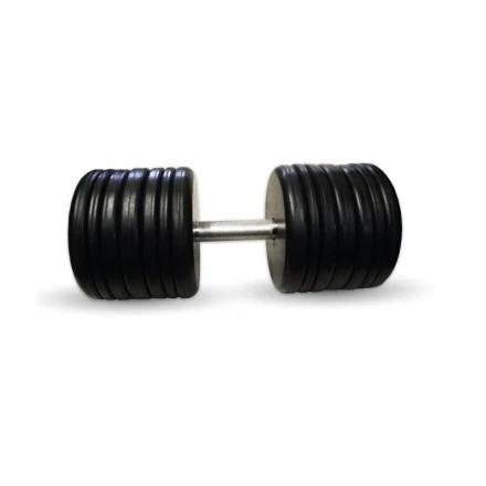 Гантель Barbell 60 кг классик с вращающейся ручкой хром, фото 1