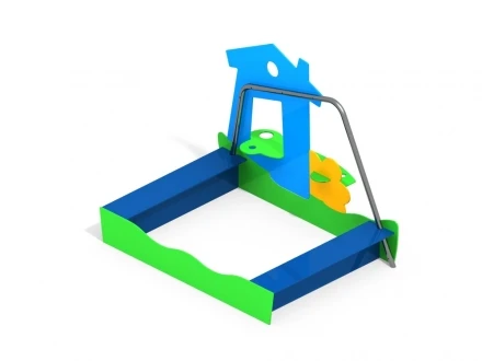 МФ 8.302.01 Песочница избушка нерж, фото 1