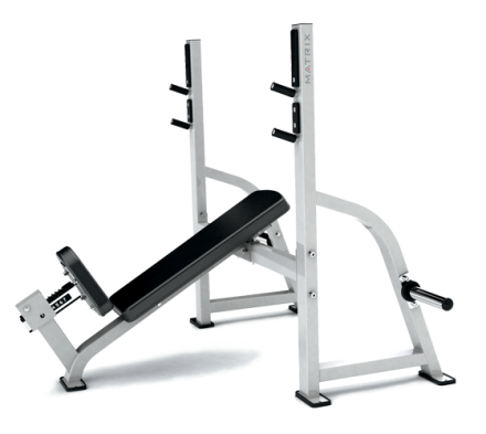 MATRIX G1-FW164 Iced Silver скамья для жима наклонная, фото 1