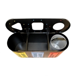 Урна для раздельного сбора мусора Город 3 (3х38л), фото 4