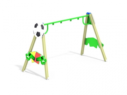 ДИО 1.102 Качели двойные (подвесы в комплект не входит), фото 1