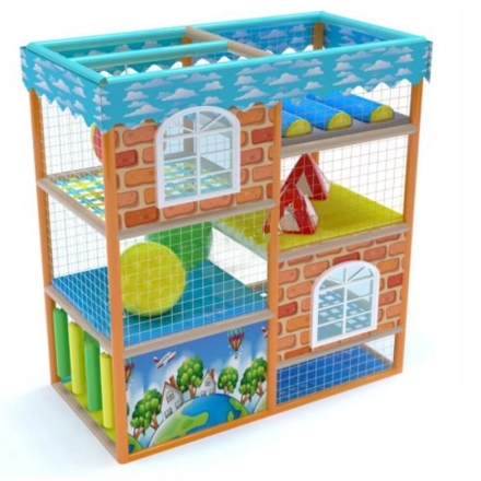 Детский игровой лабиринт «Кнопка Лайт» 2,8м² (2.35*1,2*2.5м), фото 1