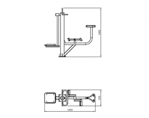 Уличный тренажер TORUDA "Велосипед + Маятник" Уличный тренажер TORUDA "Велосипед + Маятник"