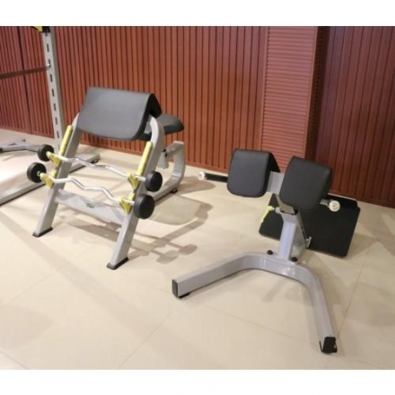 E-1044В Скамья для бицепса с сиденьем. Скамья Скотта (Seated Preacher Curl), фото 2