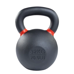 Гиря 32 кг чугунная красный кант, фото 1