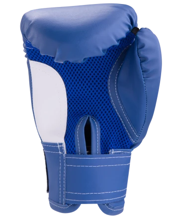 Перчатки боксерские детские, 4oz, к/з, синий, фото 2