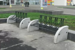 Велопарковка из камня и металла на 5 мест  ВП-17, фото 2