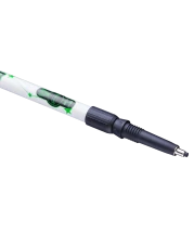Палки для скандинавской ходьбы Starfall, 77-135 см, 2-секционные, чёрный/белый/ярко-зелёный