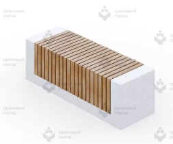 Скамья «Карелия» на бетонном основании Скамья «Карелия» на бетонном основании