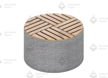 Скамья круглая на бетонном основании тип-2, фото 1