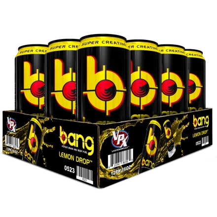 Энергетический напиток &quot;БЭНГ&quot; Лимонад VPX BANG 473мл Lemon Drop, фото 3