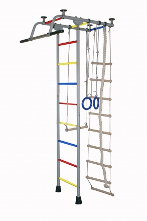 Спортивный комплекс Крепыш плюс Т ПВХ серый, фото 1