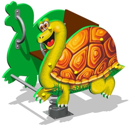 Качалка на пружине Черепаха У1 КЧ080 для детской площадки, фото 1