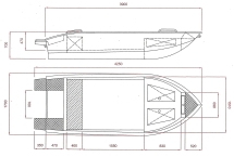 Алюминиевая лодка ALUTON 390-1K Алюминиевая лодка ALUTON 390-1K