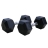 ГЕКСАГОНАЛЬНЫЕ ОБРЕЗИНЕННЫЕ ГАНТЕЛИ DFC DB001-37.5 37.5кг (пара) 