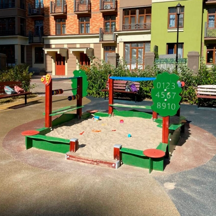 Песочница ВСТ 5659 со счетами для детской площадки, фото 5