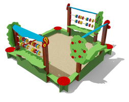 Песочница ВСТ 5659 со счетами для детской площадки, фото 4 Песочница ВСТ 5659 со счетами для детской площадки, фото 4