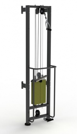 Тренажер блочный реабилитационный пристенный (аналог МТБ) стек 80 кг  ТРБ-1п-80 Т, фото 1