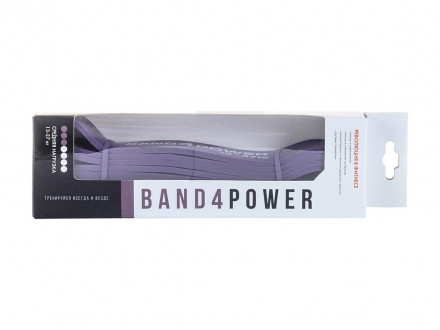 Фиолетовая резиновая петля Band ширина 32 мм﻿, нагрузка 13-37 кг, фото 6