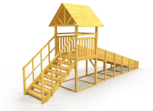 Зимняя горка Савушка Зима Wood 5/1 (ширина ската 1,25м)