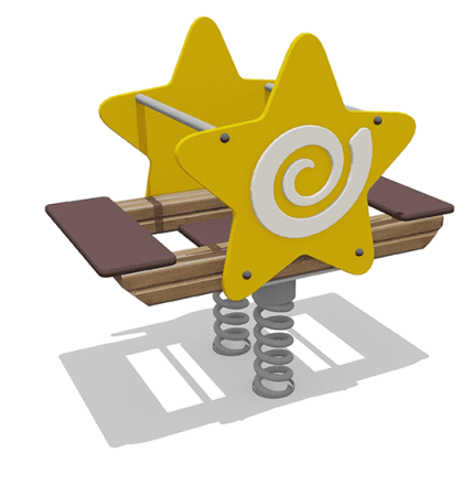 Качалка-балансир 2-х местный Звезда ВСТ 4243 для детской площадки, фото 1