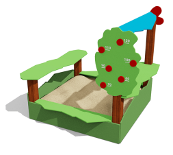 Песочница Полянка ВСТ 5657 для детской площадки, фото 1 Песочница Полянка ВСТ 5657 для детской площадки, фото 1