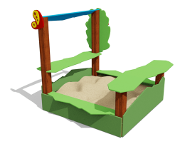 Песочница Полянка ВСТ 5657 для детской площадки, фото 2 Песочница Полянка ВСТ 5657 для детской площадки, фото 2