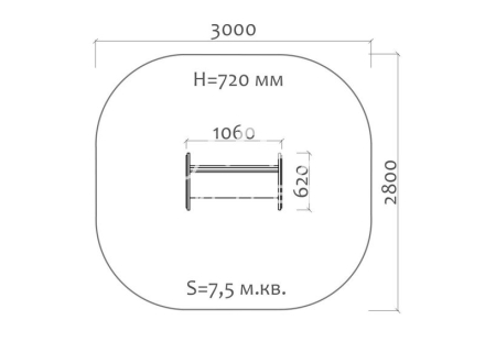 Скамейка детская Морская звезда 26013 для игровой площадки, фото 4