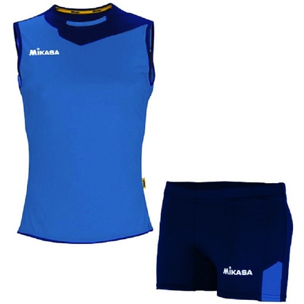 Форма волейб. жен. "MIKASA", арт. MT244-0100-XL, р.XL, 100% полиэстер, темносине-синий, фото 1