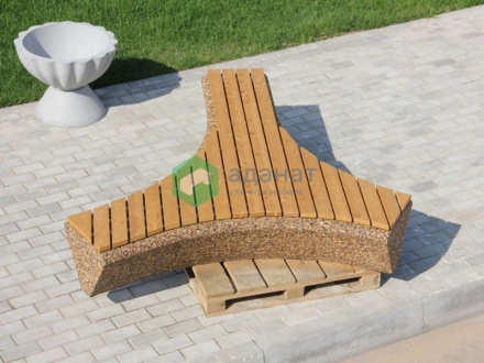 Скамейка «Звезда» с настилом, фото 3