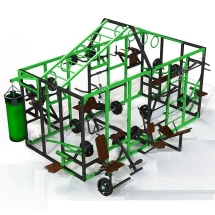 Тренажерный силовой комплекс "Торнадо" УТК-015 S51 Тренажерный силовой комплекс "Торнадо" УТК-015 S51