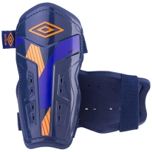 Щитки любительские &quot;UMBRO Neo Valor Slip&quot;, размер L, пластик, без голеностопа, темно-синий