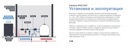 Тепловой насос Fairland IPHC150T 60 кВт, фото 6