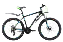 Велосипед Stark'17 Hunter 26.2 D черно-зеленый 16&quot;