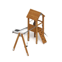 Игровой комплекс (лиственница темный) ДИК 2.24.03-01.Л.И1.01, фото 2