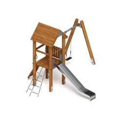 Игровой комплекс (лиственница темный) ДИК 2.24.03-01.Л.И1.01, фото 1