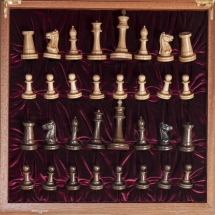 Шахматы Сенеж &quot;Стаунтон&quot; Махагон