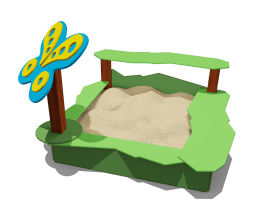 Песочница ВСТ 5656 для детской площадки, фото 2 Песочница ВСТ 5656 для детской площадки, фото 2