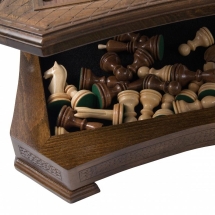 Шахматы резные восьмиугольные в ларце 50, Haleyan