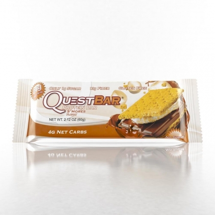 Протеиновые батончики Quest Bar S&#039;mores (Зефир-шоколад-крекер), 12 шт, фото 2